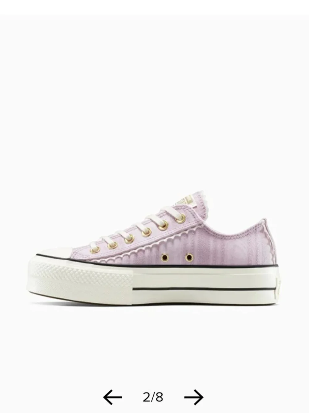 Converse Chuck Taylor All Star Lift School Daze Platform Sneakers – Lilac/Purple - Picture 3 of 11